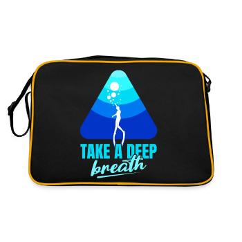Diving, Freediving, Apnea No Limit Freediving - Retro Bag - black/gold - Back