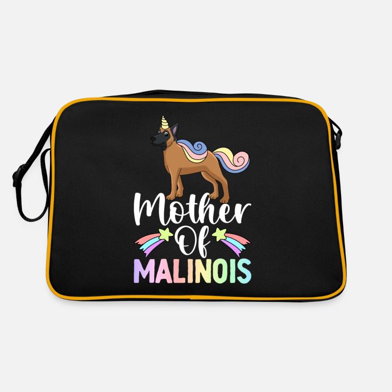 Belgischer Malinois Mutterhund Retro Tasche