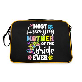 Douche nuptiale de mariage - Sac Retro - noir/or - Dos