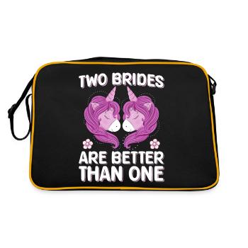 Douche nuptiale enterrement de vie de jeune fille - Sac Retro - noir/or - Dos