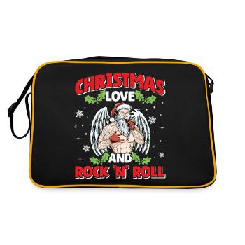 Heavy Hard Metal Noël, Amour Rock 'n' Roll - Sac Retro - noir/or - Dos