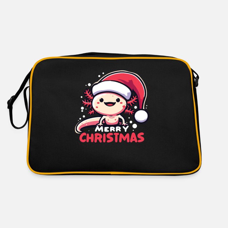 Axolotl Noël Axolotls mignons Joyeux Noël Sac Retro