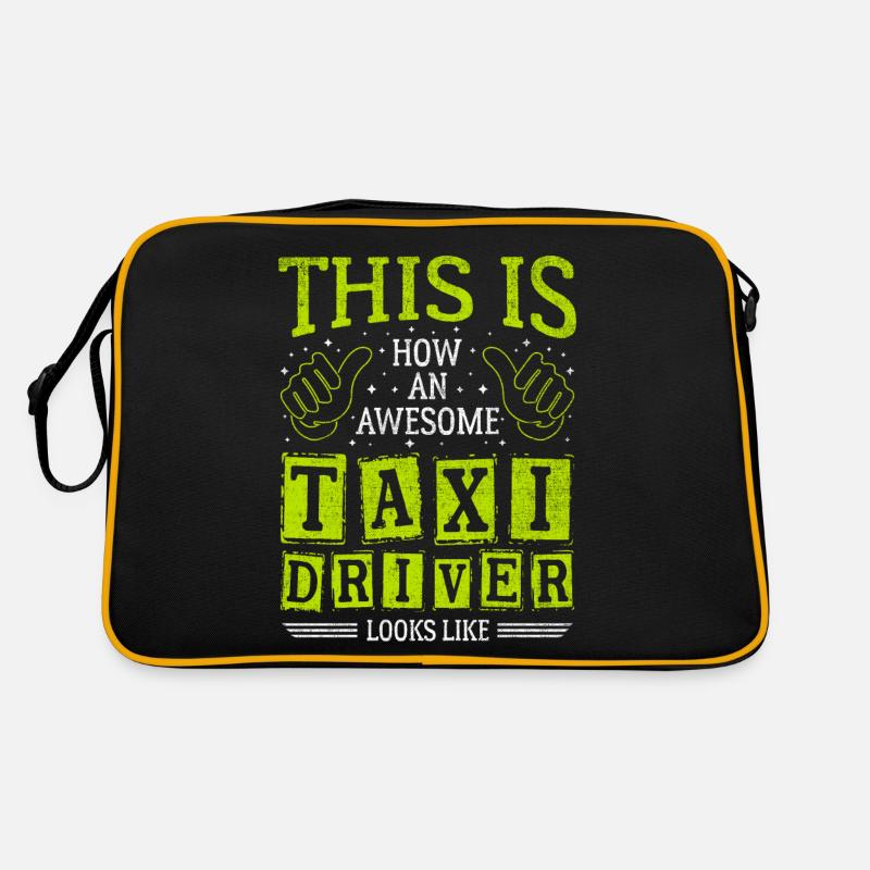 Funny Saying Awesome Taxi Driver Retro Bag