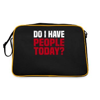 Misanthrope Antisocial Introvert - Retro Bag - black/gold - Back