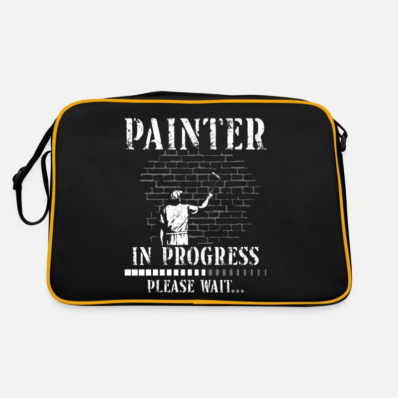 House Painter Decorator Painter In Retro Bag