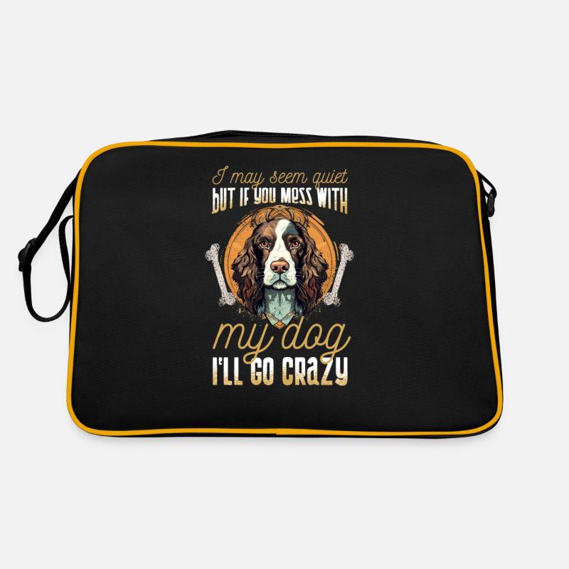 Hunderasse Englisch Springer-Spaniel Retro Tasche