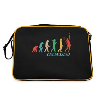 Vêtements de tennis pour les joueuses de tennis femmes filles - Sac Retro - noir/or - Dos