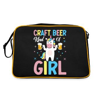 Brasserie artisanale Girl Home Brewery - Sac Retro - noir/or - Dos