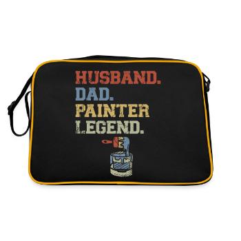 House Painter Decorator Dad - Retro Bag - black/gold - Back