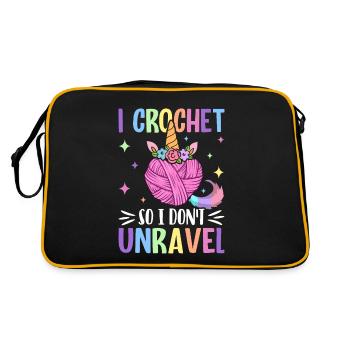 Crochet Crochet Tricot - Sac Retro - noir/or - Dos