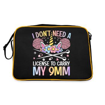 Crochet Crochet Knitting - Retro Bag - black/gold - Back