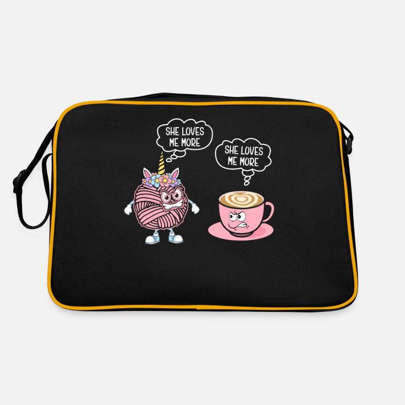 Lustig Häkeln Häkler Stricken Retro Tasche