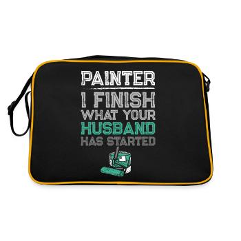 House Painter Decorator Painter I - Retro Bag - black/gold - Back