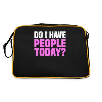 Misanthrope Antisocial Introvert - Retro Bag - black/gold - Back