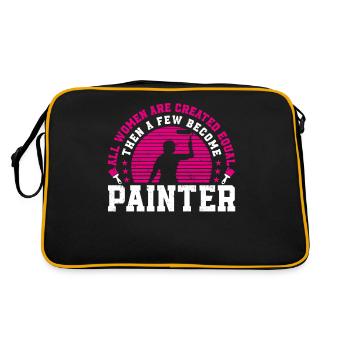 Peintre en bâtiment Décorateur Femme - Sac Retro - noir/or - Dos