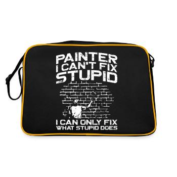 House Painter Decorator Painter I - Retro Tasche - Schwarz/Gold - Hinten