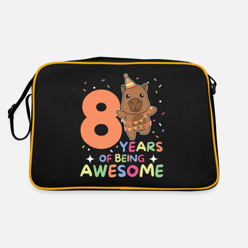 Capybara pour les enfants de 8 ans et de huit ans Sac Retro