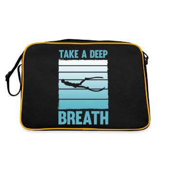 Diving, Freediving, Apnea No Limit Freediving - Retro Bag - black/gold - Back