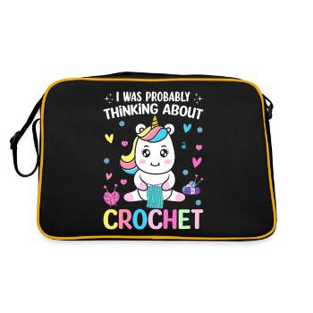 Crochet Crochet Tricot - Sac Retro - noir/or - Dos