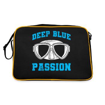 Scuba Diving, Scuba Diving, Holiday Sea Diver - Retro Bag - black/gold - Back