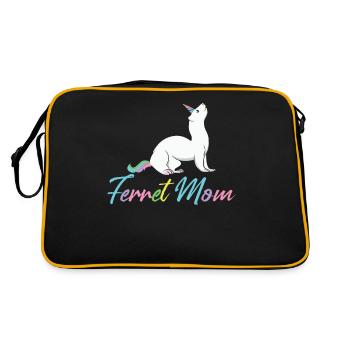 Amoureuse des furets - Sac Retro - noir/or - Dos