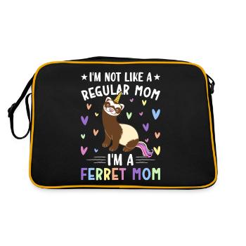 Amante de furet - Sac Retro - noir/or - Dos