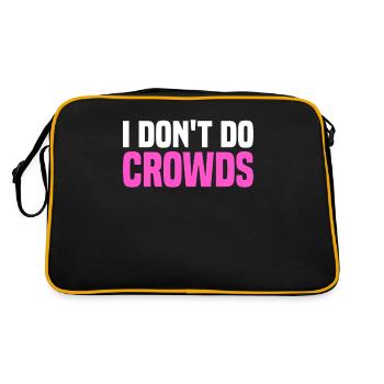 Misanthrope Antisocial Introvert - Retro Bag - black/gold - Back