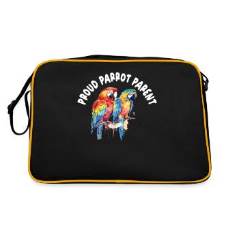 Perruche Perruche Oiseau Perruche Propriétaire - Sac Retro - noir/or - Dos