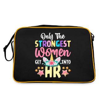 Personalwesen HR Lady - Retro Tasche - Schwarz/Gold - Hinten