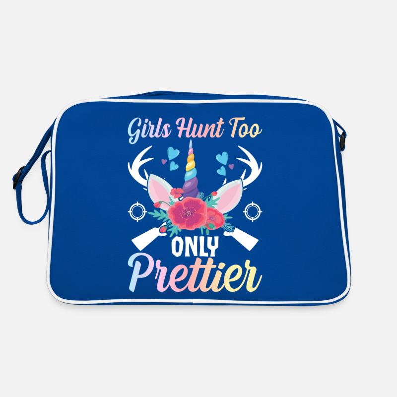 Hirschjagd Mädchen Jägerin Retro Tasche