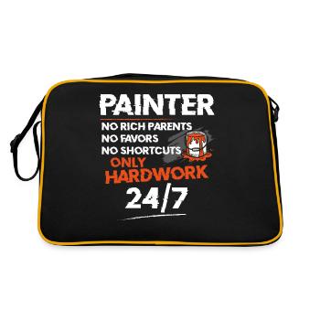 House Painter Decorator Painter No - Retro Tasche - Schwarz/Gold - Hinten