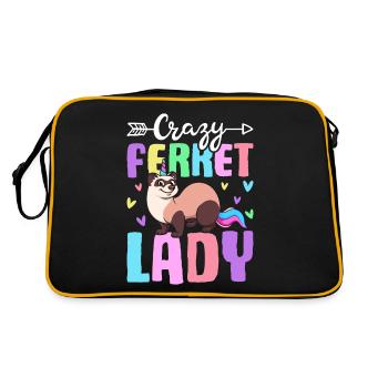 Amoureuse des furets - Sac Retro - noir/or - Dos