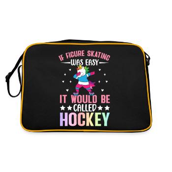 Figure skater Ice Skating - Retro Bag - black/gold - Back