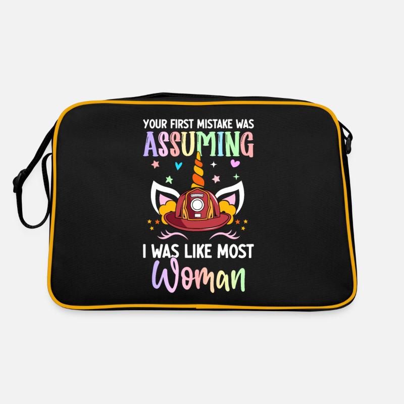 Feuerwehrmann Brandbekämpfung Retro Tasche