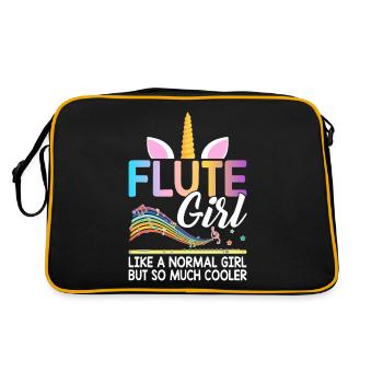 Flûtiste flûtiste - Sac Retro - noir/or - Dos