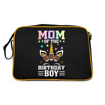 Maman joueuse de football - Sac Retro - noir/or - Dos