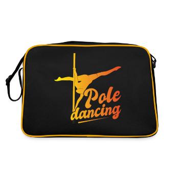 Pole dance danseuse, pole dance, pole dance - Sac Retro - noir/or - Dos