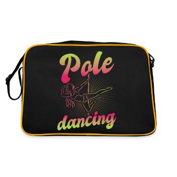 Pole dance danseuse, pole dance, pole dance - Sac Retro - noir/or - Dos