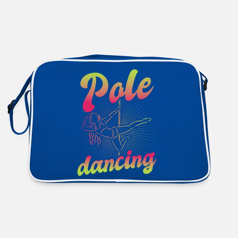 Pole Dance Tänzerin, Stangentanz, Pole Dancing Retro Tasche