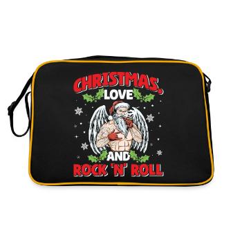 Heavy Hard Metal Noël, Amour Rock 'n' Roll - Sac Retro - noir/or - Dos
