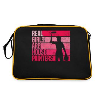 Peintre en bâtiment décorateur de vraies filles - Sac Retro - noir/or - Dos