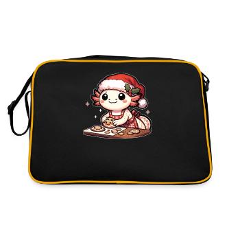 Axolotl Noël Lieux Cuit Noël - Sac Retro - noir/or - Dos