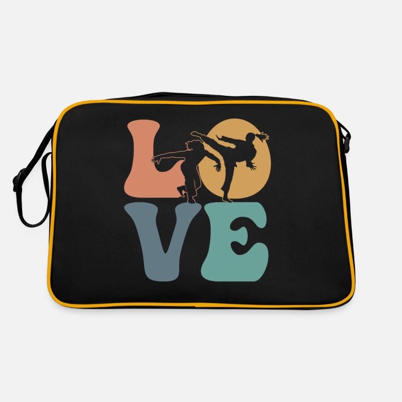 Combattant d’arts martiaux de capoeira Sac Retro