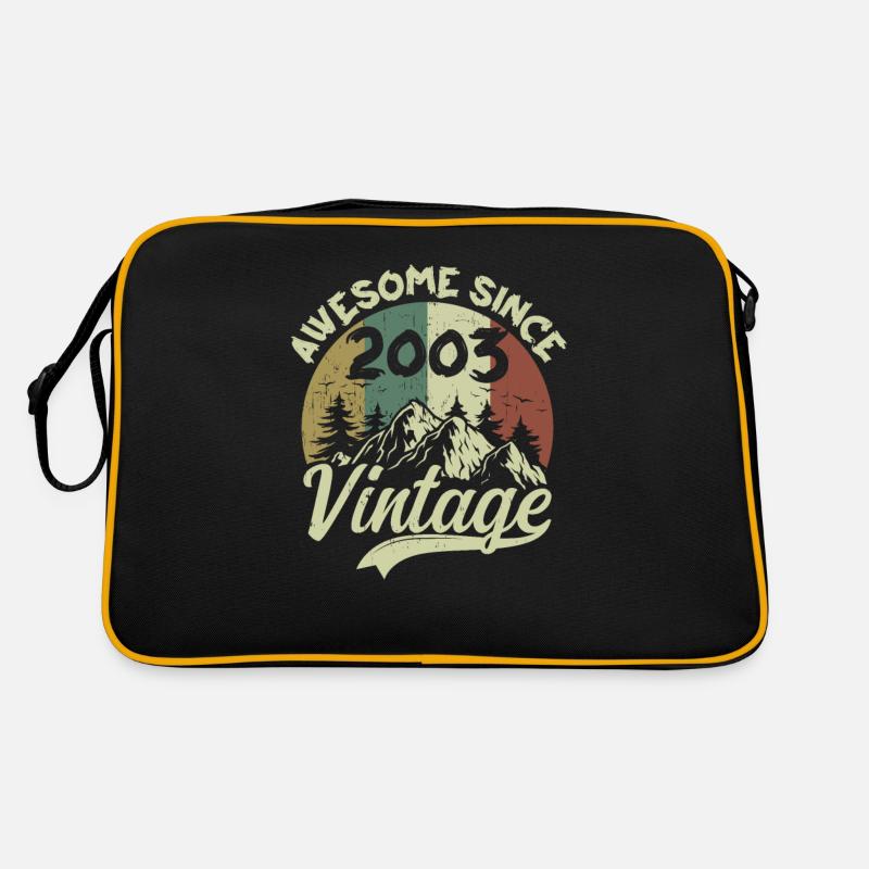 Millésime 2003 Cadeau D'anniversaire 2003 - Sac Retro - noir/or