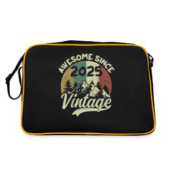 Millésime 2025 Cadeau D'anniversaire 2025 - Sac Retro - noir/or - Dos