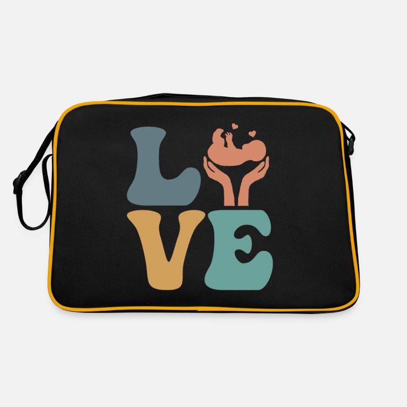 Doula Geburtshelferin Hebamme Studentin Retro Tasche