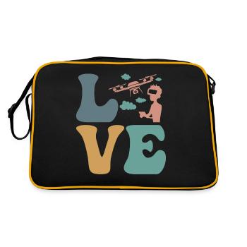 Drone Pilot Quadcopter RC - Retro Bag - black/gold - Back