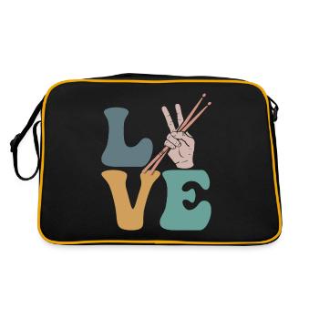 Drummers Drums Drums - Retro Bag - black/gold - Back