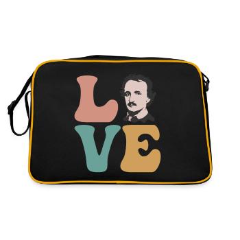 Edgar Allan Poe Écrivain Poète Anglais L - Sac Retro - noir/or - Dos
