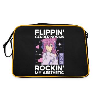 Travestissement Travesti MTF Anime - Sac Retro - noir/or - Dos